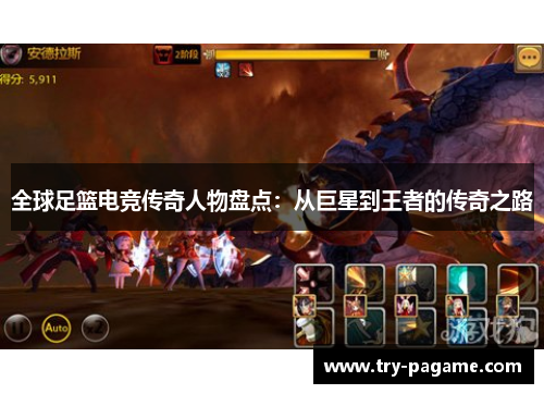 全球足篮电竞传奇人物盘点：从巨星到王者的传奇之路