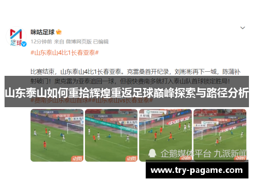 山东泰山如何重拾辉煌重返足球巅峰探索与路径分析
